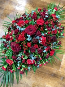 Red Rose and  Carnation Spray